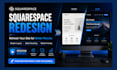 squarespace website design, square redesign squarespace website development