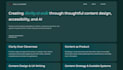 create accessible content design for digital products
