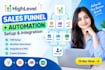 build gohighlevel funnel automation with zapier, n8n and api