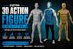 sculpt custom 3d action figure, statue, miniature, articulated figure
