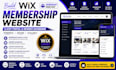 build wix membership website client portal member dashboard wix website redesign
