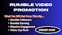do rumble video promotion