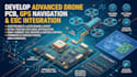 develop advanced drone pcb, gps navigation and esc integration