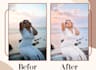 photo retouching and color grade