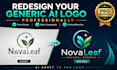 redesign your generic ai generated logo professionally