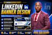 design a professional linkedin banner, cover