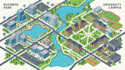 draw unique isometric map illustration flat design 2d isometric map