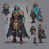 create fantasy card game art and book illustrations