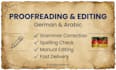 proofread and edit your german and arabic documents manually