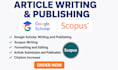 backdate and publish article in google scholar indexed journal