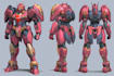 make illustration and concept , and robot