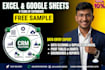 expert excel data cleaning, formulas, lookups,and data entry