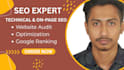 do technical seo website audit on page off page google indexing