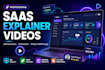 create saas explainer video, software demo, onboarding and ui animation