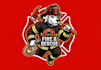 create firefighter mascot logo design with 1 day delivery