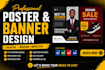 design eye catching posters and banners