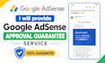 provide google adsense approval guarantee service