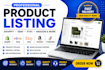upload products to shopify, ebay, amazon, and woocommerce