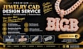 do jewelry cad design for 3d printing and rendering