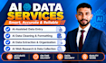 ai assisted data entry, web research and data collection