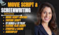 script writing, screenwriting, film script screenplay, feature film