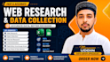 do web research, data collection and internet research