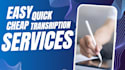 transcribe anything in english