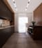 design kitchen and living room interior