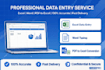 do error free manual data entry and typing and google sheets