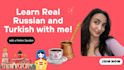teach you russian and turkish with personalized lessons