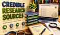find credible research sources and organize references