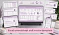 design editable excel spreadsheet, google sheets invoice template budget planner