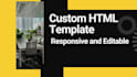 create an HTML email template, a responsive email template
