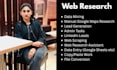 do web research, data mining, and manual research on google maps