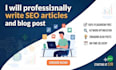write SEO articles and engaging blog posts