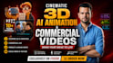 create cinematic 3d ai animation and commercial ad video
