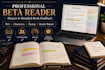 give expert book feedback