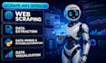 do web scraping, data extraction, data mining and python automation