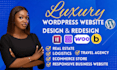 design or redesign luxury wordpress website for any business