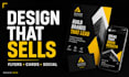 design flyers, business cards and social media graphics