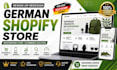 design or redesign professional german shopify store and dropshipping store