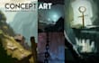 create epic background illustration, character art and concept