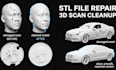 fix stl file repair stl, 3d model repair 3d scan cleanup and reverse engineering
