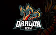 design modern style dragon mascot logo