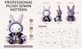 create a custom plush sewing pattern for stuffed animal and plush toy