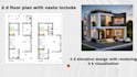 complete 2 d house plan and 3 d elevation package