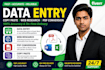 do accurate data entry, copy paste, web research and PDF conversion