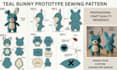 create custom plush sewing pattern for stuffed animals and plush toys