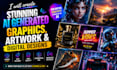 create stunning ai generated graphics, artwork and digital designs