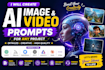 write professional ai image and video prompt for your project